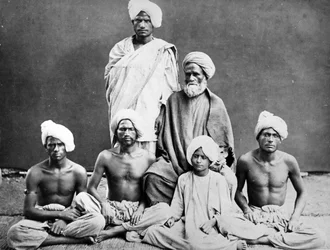 Kaschmirische Bootsleute, um 1860er Jahre